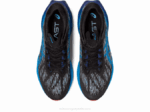 Asics Novablasto 3 Zapatillas Negro Azul Isla Rendimiento Deportivo - Image 6