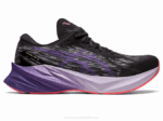 Asics Novablasto 3 Zapatillas Negro Púrpura Polvoriento Confort y Estilo