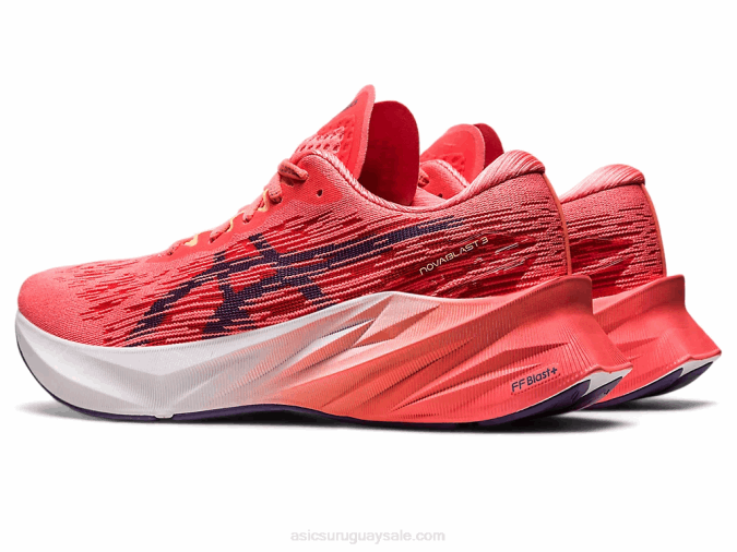 Asics Novablasto 3 Zapatillas Papaya Púrpura Polvoriento Comodidad y Estilo - Image 3