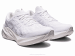 Asics Novablasto 3 Zapatillas Running Blanco Gris Piedmont - Image 2