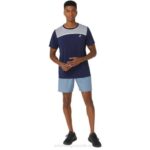 Asics pantalón corto 2.0 pr lyte hombre azul acero nagashi rendimiento y comodidad