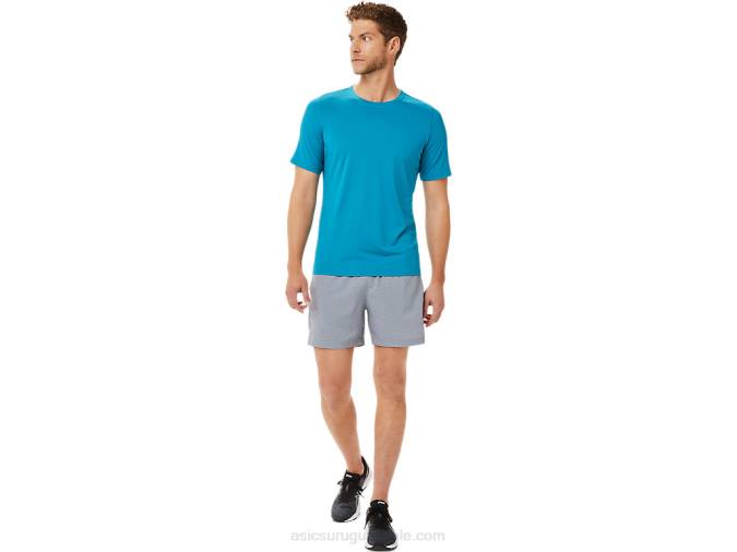 Asics pantalón corto 5 pulgadas hombre sheet rock gris estampado - Image 4