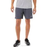 Asics pantalón corto 7 en 1 hombre gris negro rendimiento versátil