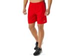 Asics pantalón corto 7 pulgadas hombre rojo fuego gris estampado ligero
