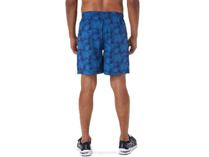 Asics pantalón corto 7 pulgadas hombre tie-dye azul y negro - Image 2