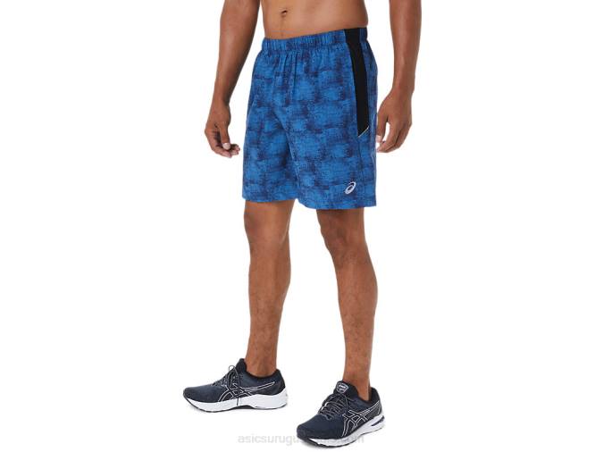 Asics pantalón corto 7 pulgadas hombre tie-dye azul y negro - Image 3