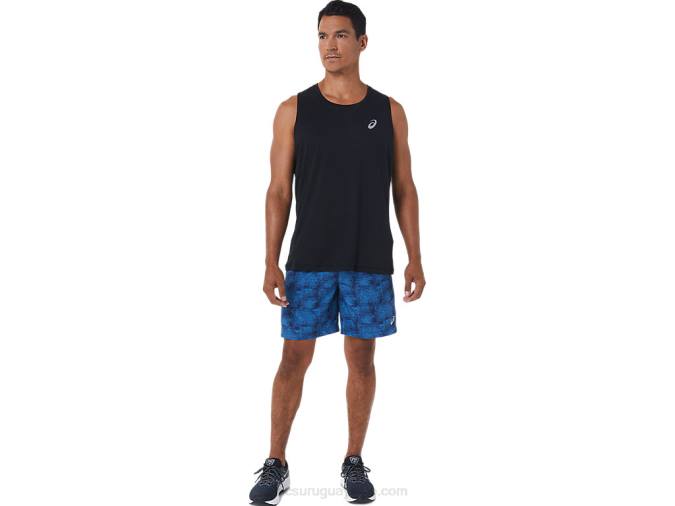 Asics pantalón corto 7 pulgadas hombre tie-dye azul y negro - Image 4