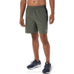 Asics pantalón corto 7 pulgadas hombre verde htr negro estilo y confort