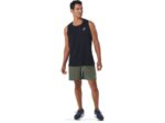 Asics pantalón corto 7 pulgadas hombre verde htr negro estilo y confort - Image 4