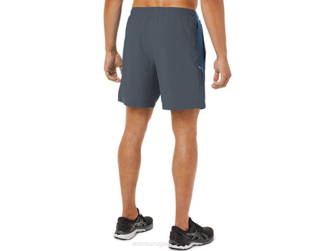 Asics pantalón corto de 7 pulgadas pr lyte hombre azul metrópolis estilo deportivo - Image 2