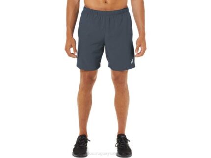 Asics pantalón corto de 7 pulgadas pr lyte hombre azul metrópolis estilo deportivo