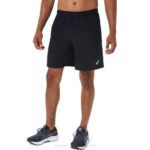 Asics pantalón corto de 7 pulgadas rendimiento negro para hombre