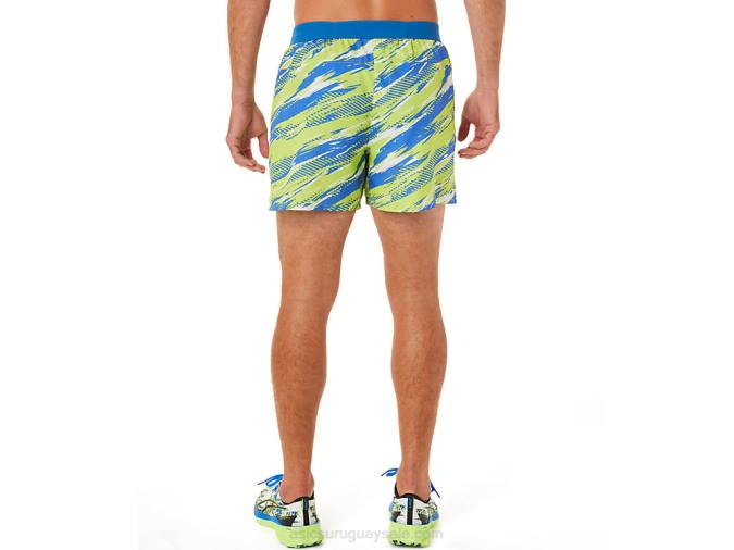 Asics pantalón corto de inyección color peligro verde para hombre - Image 2