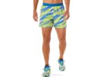 Asics pantalón corto de inyección color peligro verde para hombre