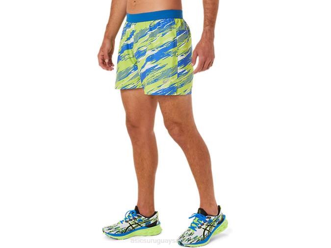 Asics pantalón corto de inyección color peligro verde para hombre - Image 3