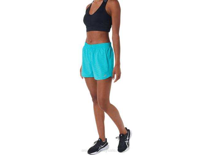 Asics pantalón corto de running 4 pulgadas mujer color vidrio de mar - Image 3