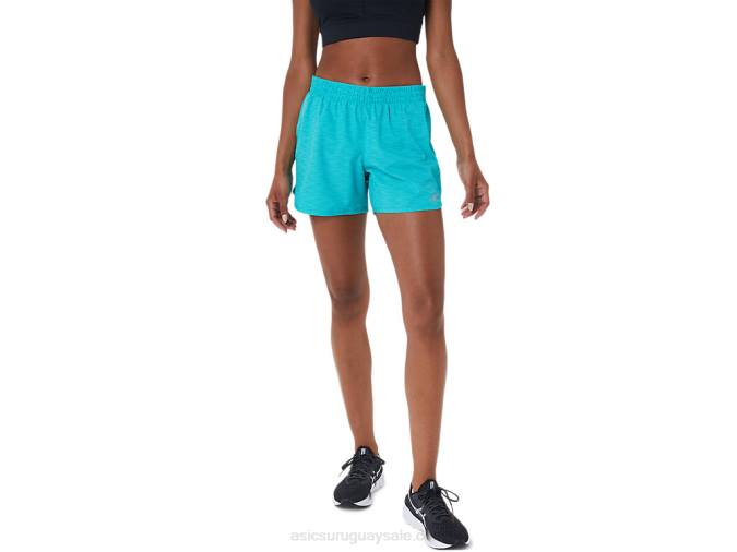 Asics pantalón corto de running 4 pulgadas mujer color vidrio de mar - Image 1