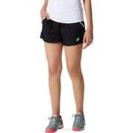 Asics pantalón corto femenino rendimiento negro estilo activo
