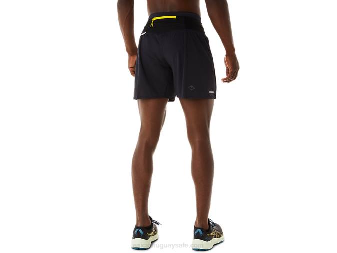 Asics pantalón corto fujitrail hombre rendimiento negro ligero y cómodo - Image 2