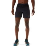 Asics pantalón corto fujitrail hombre rendimiento negro ligero y cómodo