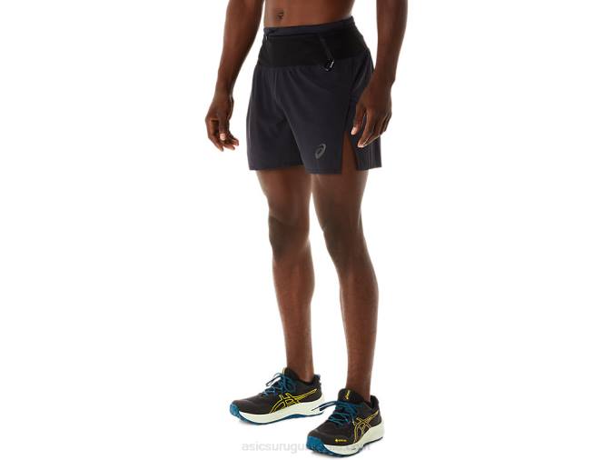 Asics pantalón corto fujitrail hombre rendimiento negro ligero y cómodo - Image 4