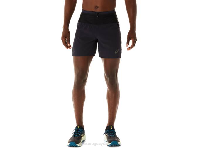 Asics pantalón corto fujitrail hombre rendimiento negro ligero y cómodo - Image 1