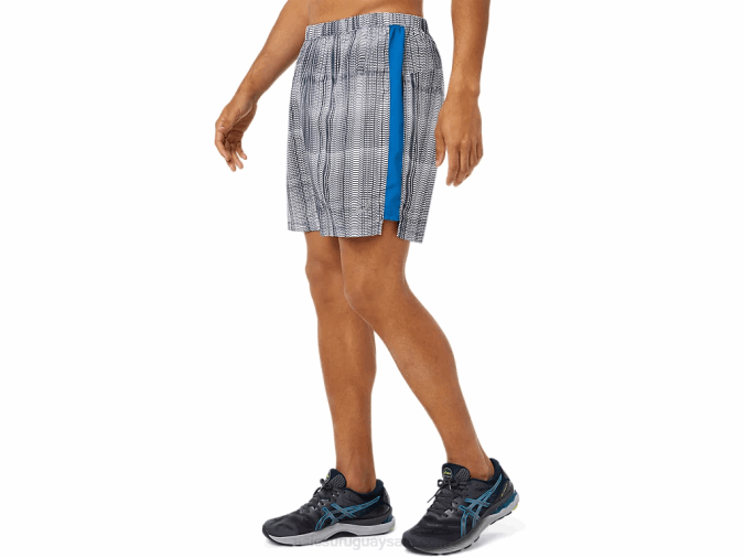 Asics pantalón corto gráfico listo para usar azul francés lake drive - Image 2