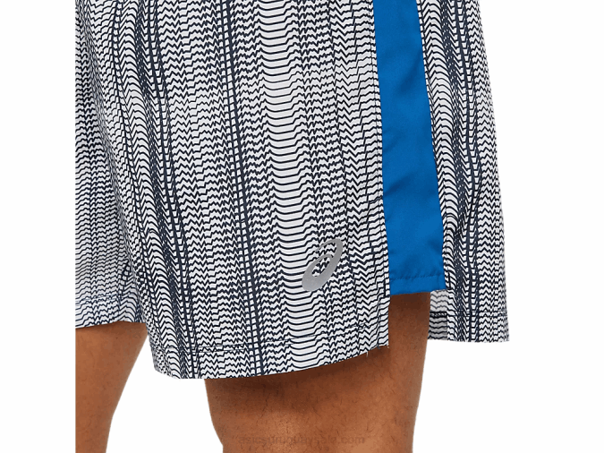 Asics pantalón corto gráfico listo para usar azul francés lake drive - Image 3