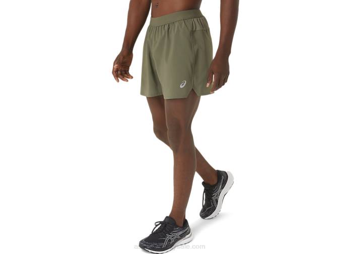 Asics pantalón corto hombre 5 pulgadas manto verde deportivo - Image 3