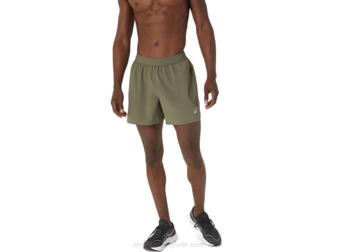 Asics pantalón corto hombre 5 pulgadas manto verde deportivo - Image 1
