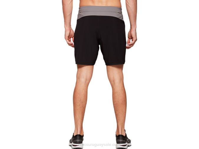 Asics pantalón corto hombre 7in rendimiento negro 2 en 1 - Image 2