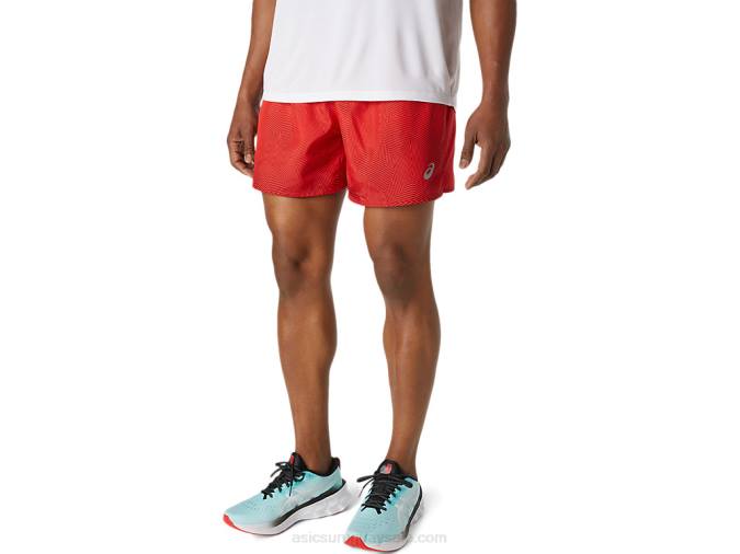 Asics pantalón corto kasane hombre rojo eléctrico burdeos estilo y comodidad - Image 1