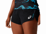 Asics pantalón corto ligero mujer rendimiento negro estiloso - Image 3