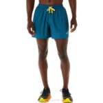 Asics pantalón corto logo fujitrail hombre verde azulado amarillo dorado