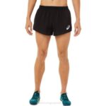 Asics pantalón corto malla ligera rendimiento negro para hombre