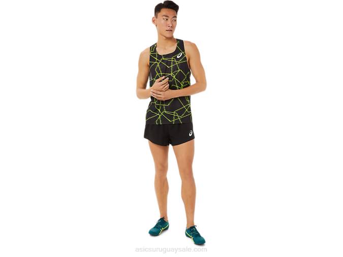 Asics pantalón corto malla ligera rendimiento negro para hombre - Image 4