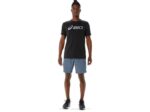 Asics pantalón corto mezclador 9 pulgadas hombre azul acero con estilo - Image 4