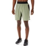 Asics pantalón corto mezclador 9 pulgadas hombre verde liquen negro rendimiento