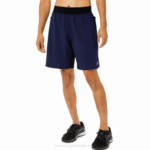 Asics pantalón corto mezclador 9 pulgadas rendimiento negro para hombre