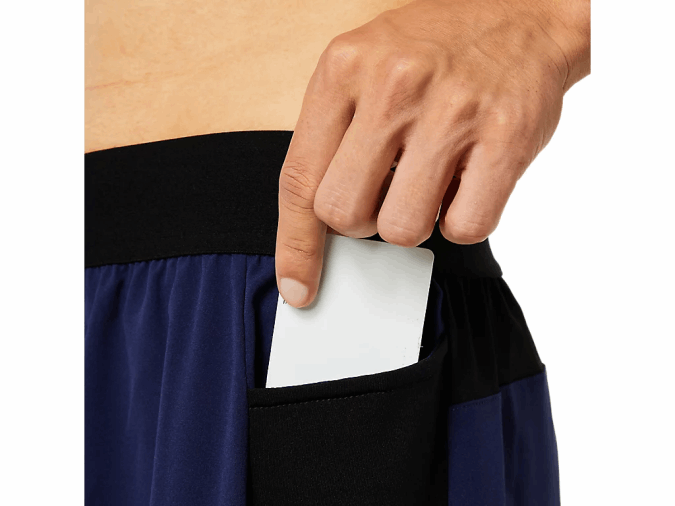 Asics pantalón corto mezclador 9 pulgadas rendimiento negro para hombre - Image 3