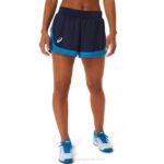 Asics pantalón corto mujer medianoche verde peligro estilo y comodidad