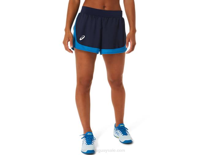 Asics pantalón corto mujer medianoche verde peligro estilo y comodidad - Image 1