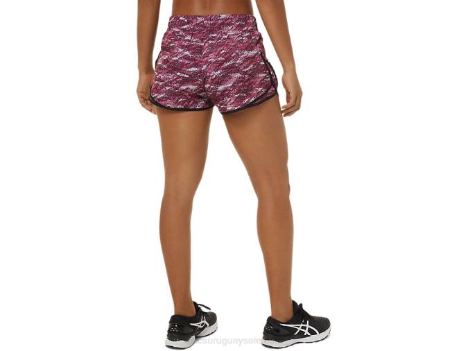 Asics pantalón corto mujer PR Lyte 25 pulgadas estampado profundo negro - Image 2