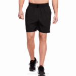 Asics pantalón corto tejido tren 7 pulgadas hombre negro rendimiento