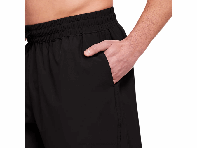 Asics pantalón corto tejido tren 7 pulgadas hombre negro rendimiento - Image 4