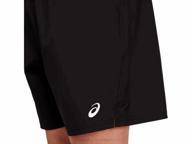 Asics pantalón corto tejido tren 7 pulgadas hombre negro rendimiento - Image 5