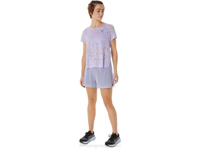 Asics Pantalón Corto Ventilado 2-en-1 Mujer Vapor Sombra Nocturna - Image 4