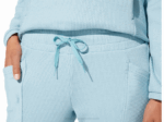 Asics pantalón de chándal elástico suave mujer azul humo - Image 4
