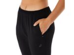 Asics pantalón de entrenamiento elástico básico mujer negro rendimiento - Image 5