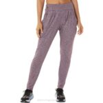 Asics pantalón de punto elástico suave mujer Brezo profundo de Marte